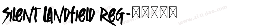Silent Landfield Reg字体转换